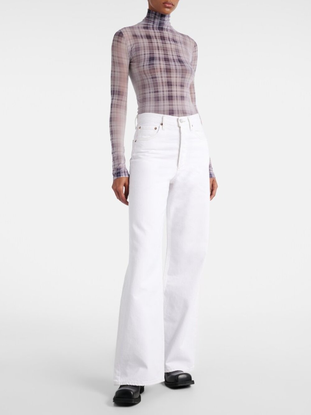 AGOLDE Dame: High Rise Wide Leg Jeans